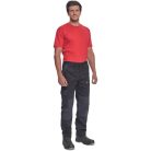 Max Neo derekas munkásnadrág (fekete)