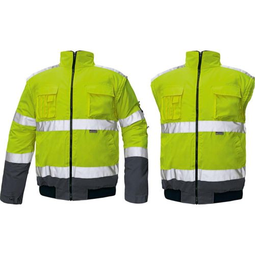 Clovelly pilóta dzseki (sárga-navy)