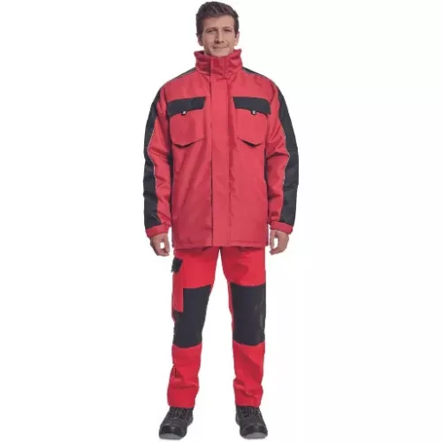 Max Neo téli munkáskabát (piros)