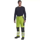 Max Vivo jól láthatósági derekas munkásnadrág (sárga)