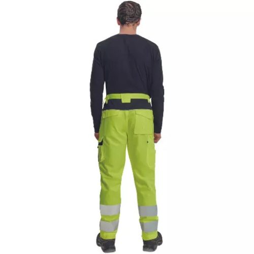 Max Vivo jól láthatósági derekas munkásnadrág (sárga)