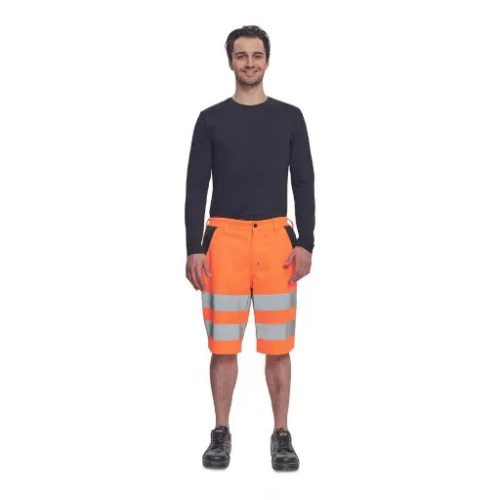 Max Vivo jól láthatósági munkás rövidnadrág (narancs)