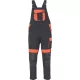 Max Vivo jól láthatósági kantáros munkásnadrág (fekete-narancs)