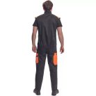 Max Vivo munkakabát (fekete-narancs)