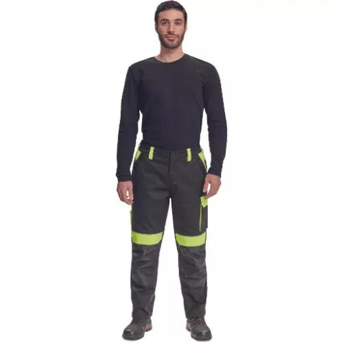 Max Vivo derekas munkásnadrág (fekete-sárga)