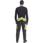 Max Vivo derekas munkásnadrág (fekete-sárga)