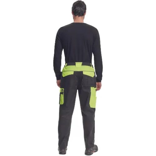 Max Vivo derekas munkásnadrág (fekete-sárga)