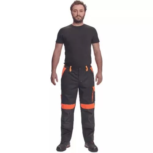 Max Vivo derekas munkásnadrág (fekete-narancs)