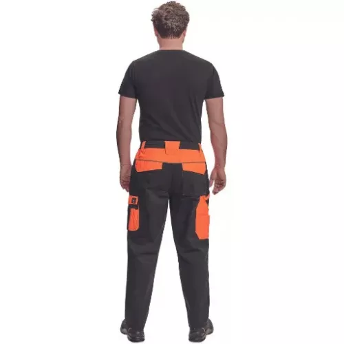 Max Vivo derekas munkásnadrág (fekete-narancs)