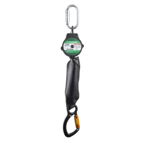 Euros visszahúzható zuhanásgátló (fekete-zöld)