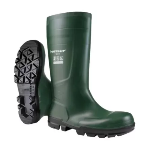 Dunlop Work-it S5 zöld PVC védőcsizma
