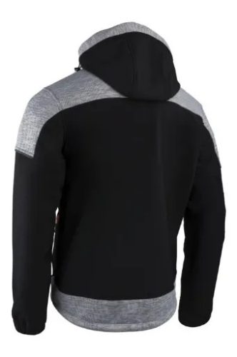 Banjo fekete/szürke softshell dzseki, narancs cipzár