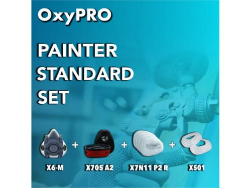 OXYPRO ZX6LA27N11P2-f festő alapkészlet 5 részes, maszk+szűrő+kiegészítők