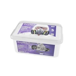   Vegyszerek elleni védelem, 2 részes alapkészlet      (maszk+szűrők)