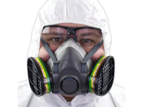 Vegyszerek elleni védelem, 2 részes alapkészlet      (maszk+szűrők)