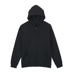 SOFTSTYLE™ FullZipp kapucnis pulóver 2XL fekete