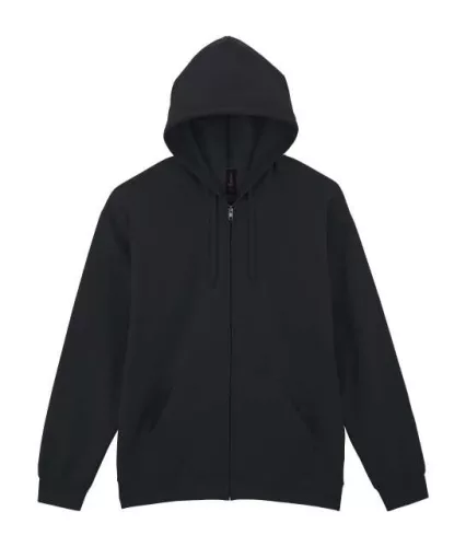 SOFTSTYLE™ FullZipp kapucnis pulóver 2XL fekete