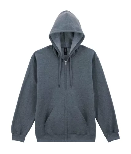 SOFTSTYLE™ FullZipp kapucnis pulóver 2XL sötét szürke