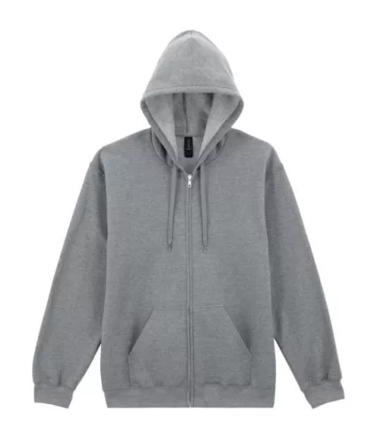 SOFTSTYLE™ FullZipp kapucnis pulóver 2XL sport szürke