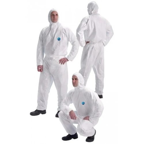 Coverguard Dupont Tyvek Dual antisztatikus vegyszerálló védőoverall (fehér)