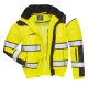 Portwest C466 Hi-Vis Classic 3in1 bomber láthatósági dzseki (sárga/fekete)
