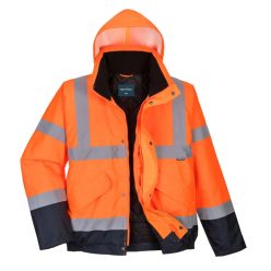 Portwest S266 Hi-Vis kéttónusú bomber kabát