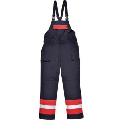 Portwest FR57 kéttónusú mellesnadrág (tengerészkék)
