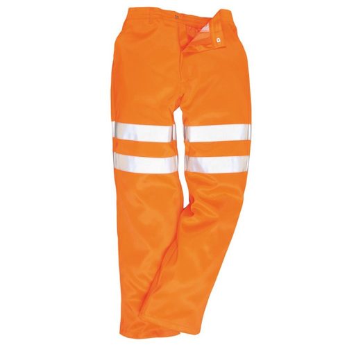 Portwest jól láthatósági vasutas munkásnadrág (narancs)
