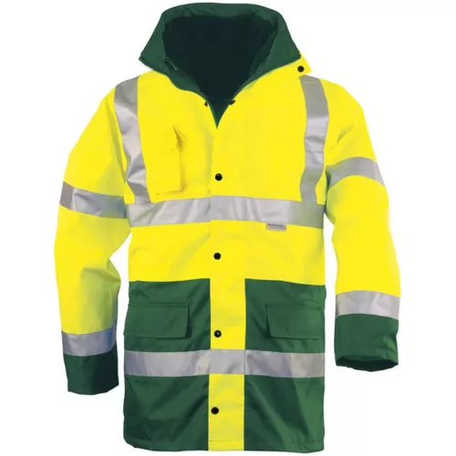 Coverguard 4/1 Fluo PE kabát (sárga/zöld)
