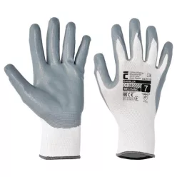 Babbler mártott nitril kesztyű (fehér)