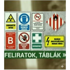 Munkavédelmi tábla, matrica