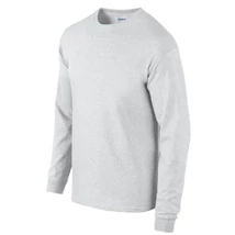 Gildan Ultra Cotton hosszú újjú póló (hamuszürke)