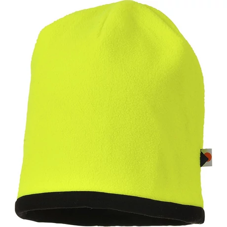 Portwest kifordítható Hi-Vis sapka (sárga/fekete)