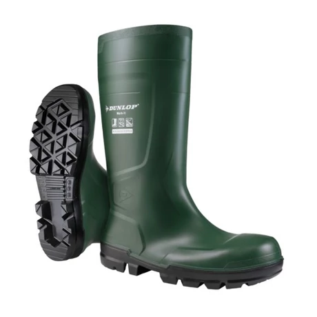 Dunlop Work-it S5 zöld PVC védőcsizma