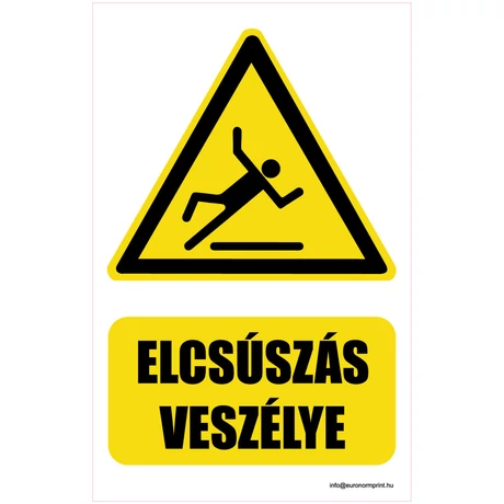 Elcsúszás veszélye
