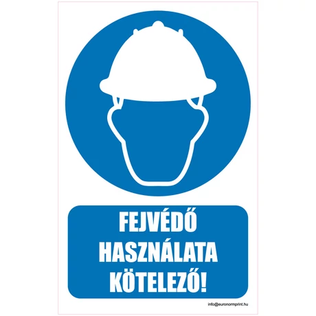 Fejvédő használata kötelező!