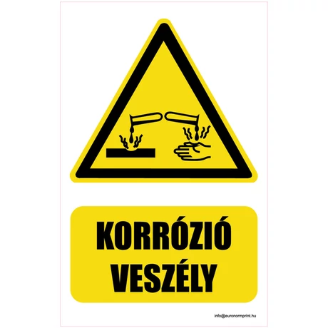 Vigyázat! Korrózióveszély