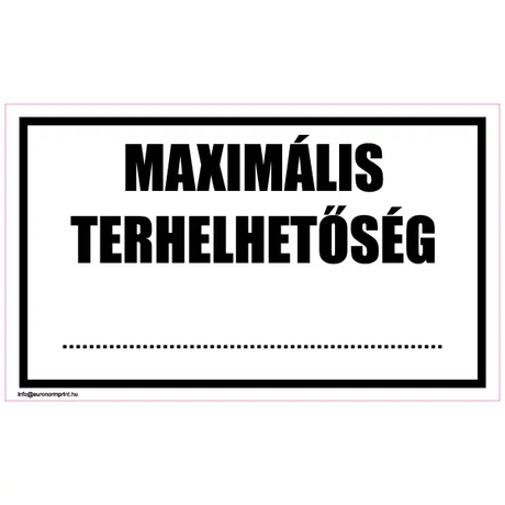 Maximális terhelhetőség