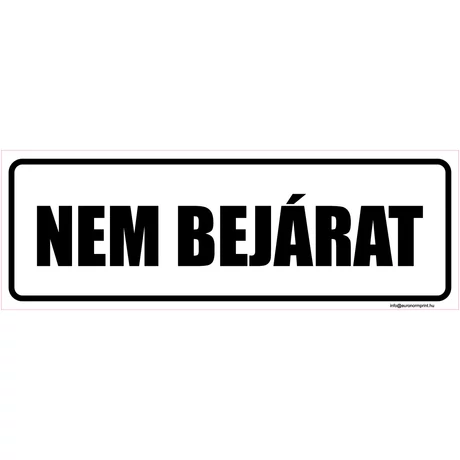 Nem bejárat