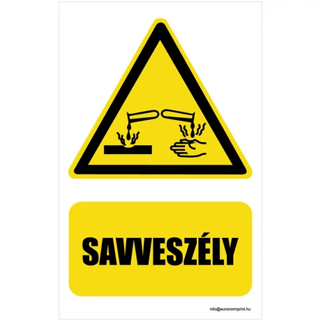 Vigyázz! Savveszély