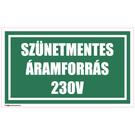 Szünetmentes áramforrás 230 V