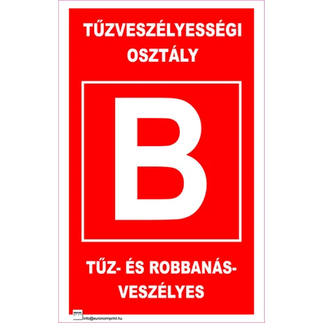 Tűzveszélyességi osztály "B"