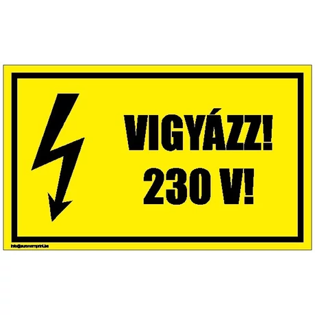 Vigyázz! 230 V!