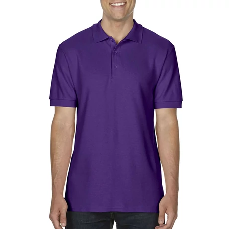 Gildan Premium Cotton galléros póló (lila)