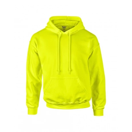 Gildan Dryblend kapucnis pulóver (fluo sárga)