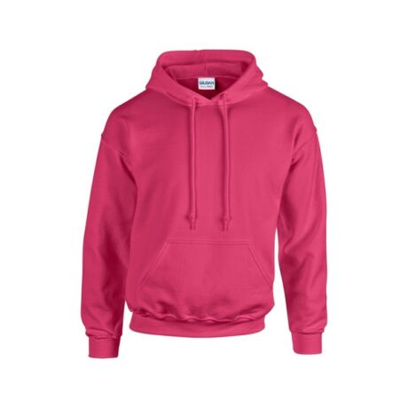 Gildan Heavy Blend kapucnis pulóver (fluo rózsaszín)